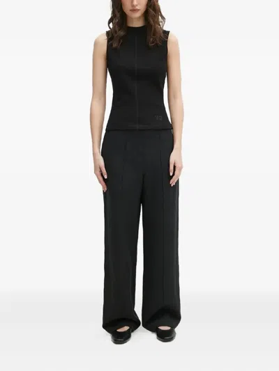 Samsoe & Samsoe Pleated Elastic-waist Trousers In Black