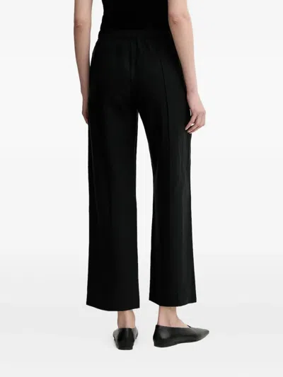 Samsoe & Samsoe Pleated Elastic-waist Trousers In Black