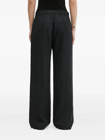 Samsoe & Samsoe Pleated Elastic-waist Trousers In Black