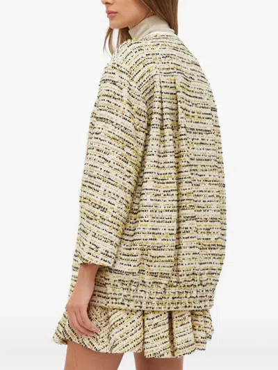 Custommade Embellished Tweed Jacket In Neutral