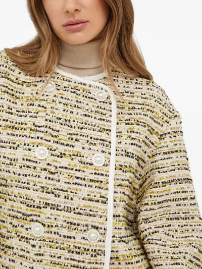 Custommade Embellished Tweed Jacket In Neutral