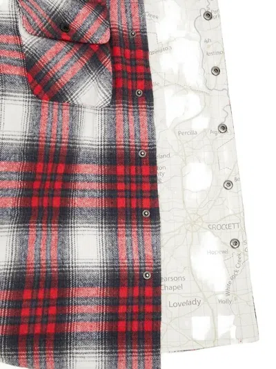 Stan Ray Plaid Cotton Overshirt In Red