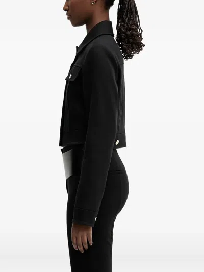 Sportmax Cropped Buttoned Jacket In Black