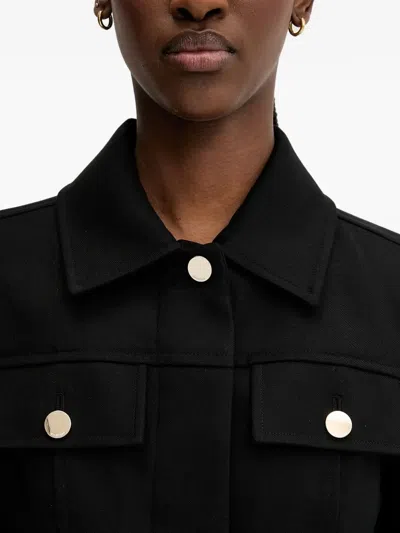 Sportmax Cropped Buttoned Jacket In Black