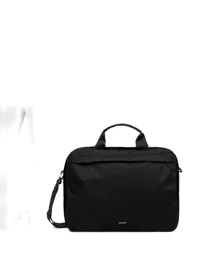 Sandqvist Top-handle Detachable-strap Briefcase In Black