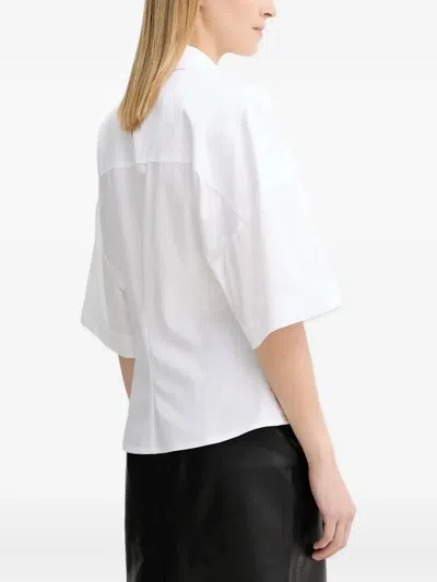 Won Hundred Zip-front Collared Shirt In White