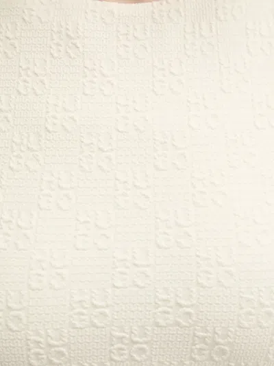 Hugo Boss Slim-fit Sleeveless Top With Irregular Ribbed Structure In White