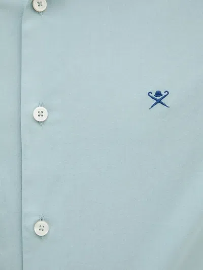 Hackett Embroidered-logo Long-sleeve Shirt In Multi