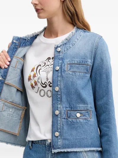 磨损边牛仔夹克