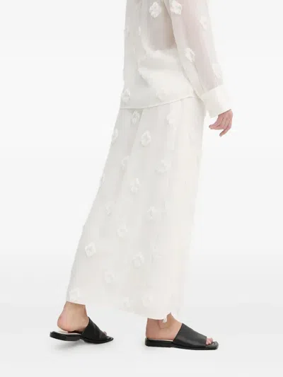 Samsoe & Samsoe Tassel-embellished Split Skirt In White