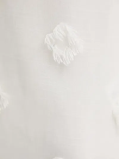 Samsoe & Samsoe Tassel-embellished Split Skirt In White