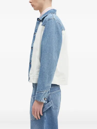 Aries Denim Jacket In Gold
