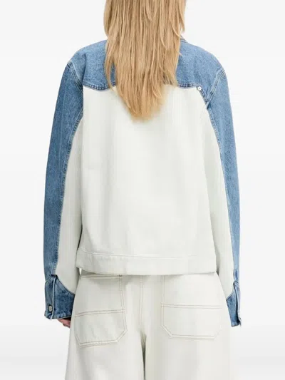 Aries Denim Jacket In Gold