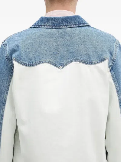 Aries Denim Jacket In Gold