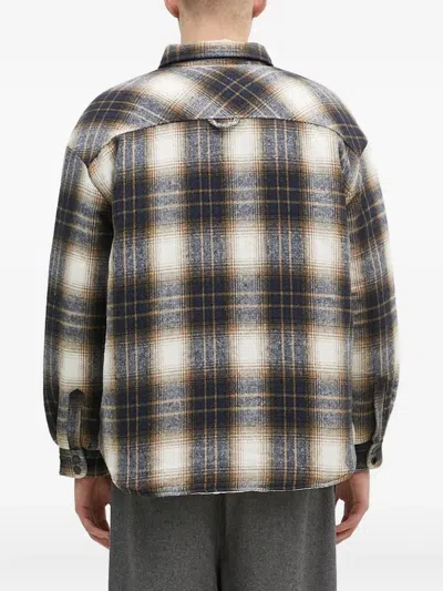 Stan Ray Plaid Cotton Overshirt In Black