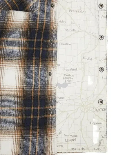 Stan Ray Plaid Cotton Overshirt In Black