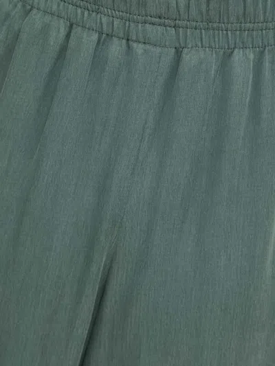 Drykorn Elastic-waist Wide-leg Trousers In Green