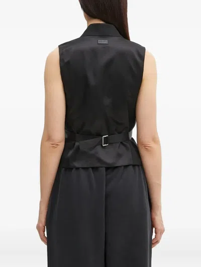 Kenzo Paris Jungle Embroidered Waistcoat In Black