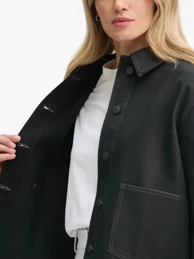 Samsoe & Samsoe Button-fastening Pocket Jacket In Black