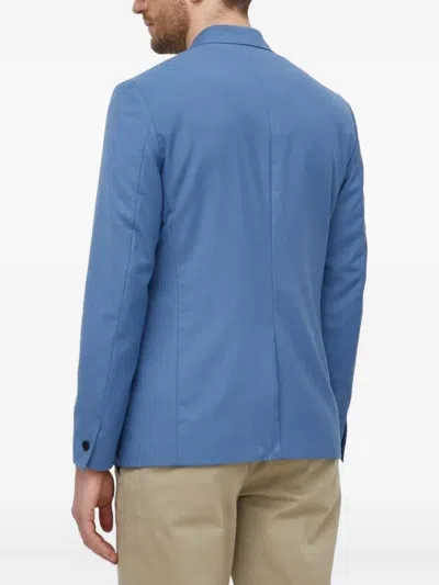 Sisley Paris Double-breasted Blazer In Blue