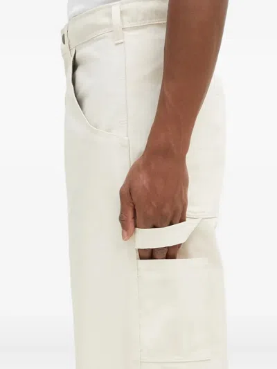 Stan Ray Utility-pocket Trousers In White
