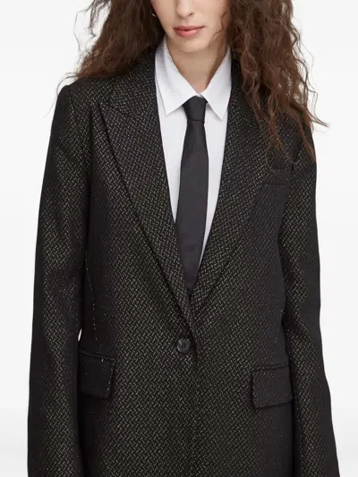 Bruuns Bazaar Patterned Blazer In Black