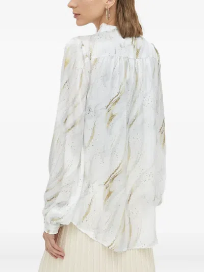 Bruuns Bazaar Pleated Blouse In White