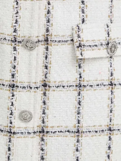 Bruuns Bazaar Check-pattern Mini Skirt In White