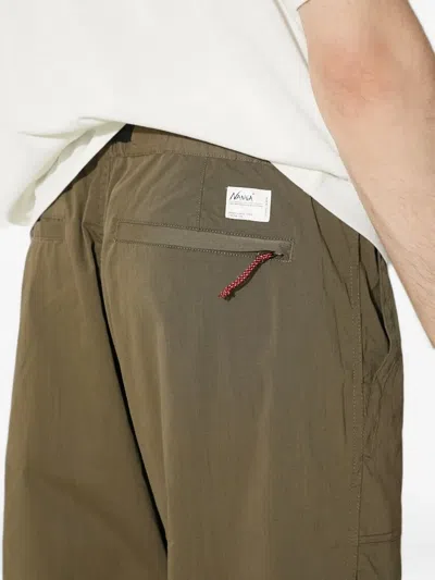 Nanga Drawstring Pocket Trousers In Green