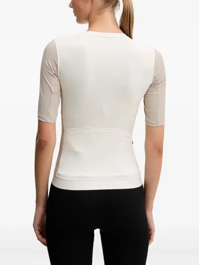 Poc Zip-front Panelled T-shirt In Neutral