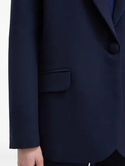 Silvian Heach Single-breasted Notched-lapel Blazer In Blue