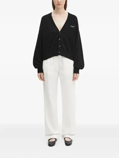 Samsoe & Samsoe Drawstring Linen Trousers In White