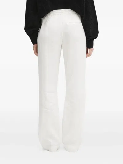 Samsoe & Samsoe Drawstring Linen Trousers In White
