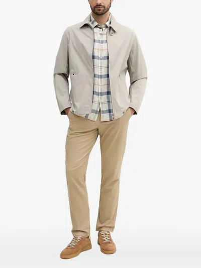 Barbour Zip Jacket In Neutral