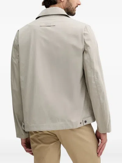 Barbour Zip Jacket In Neutral