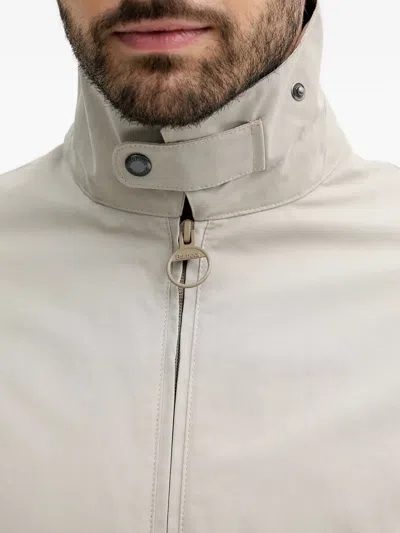 Barbour Zip Jacket In Neutral