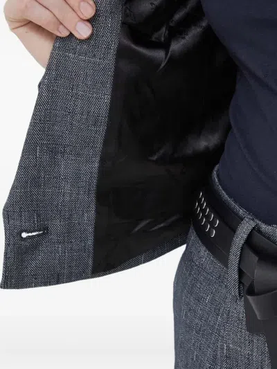 Bruuns Bazaar Lori Cropped Single-button Jacket In Gray