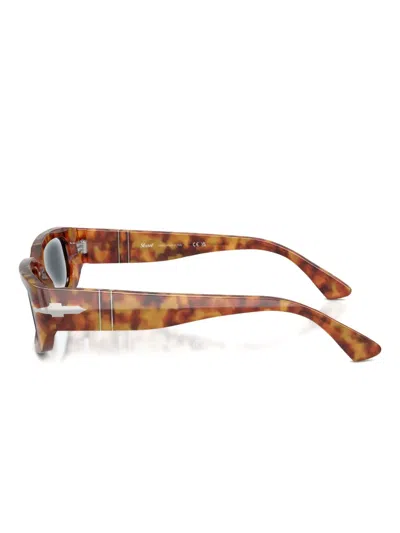 Persol Tortoiseshell Rectangle Sunglasses In Brown
