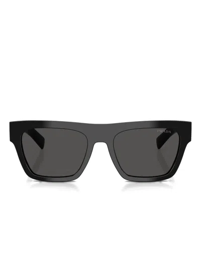 Prada Linea Rossa 55mm Rectangular Sunglasses In Gray