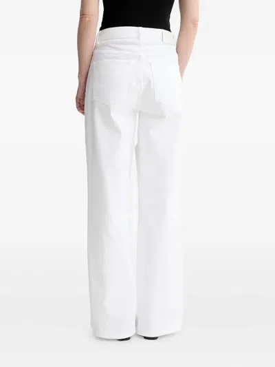 Gestuz Logo-patch Jeans In White