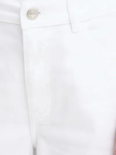 Gestuz Logo-patch Jeans In White