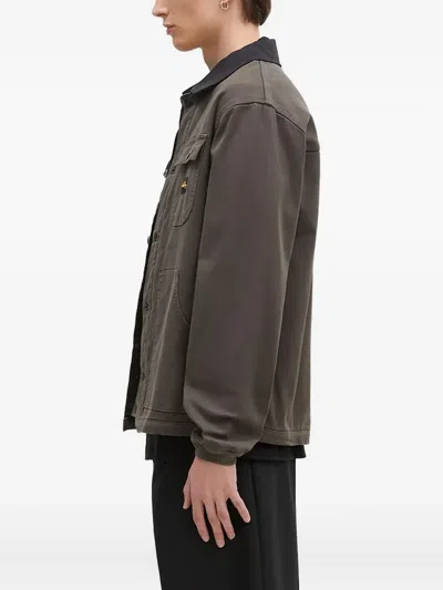 Stan Ray Contrast-collar Jacket In Brown
