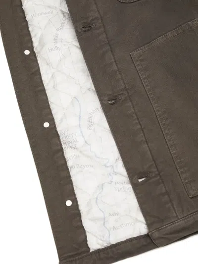 Stan Ray Contrast-collar Jacket In Brown