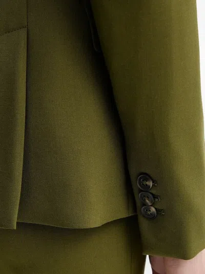 Ps By Paul Smith Double-breasted Button Blazer In Green