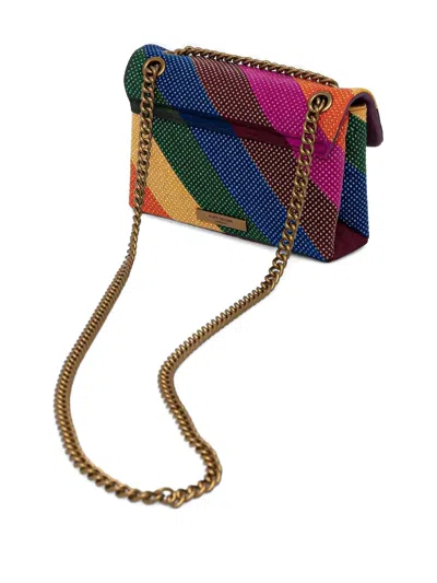 Kurt Geiger Mini Kensington Embellished Crossbody Bag In Orange