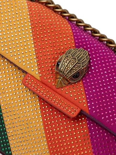 Kurt Geiger Mini Kensington Embellished Crossbody Bag In Orange