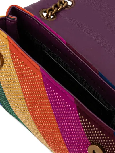 Kurt Geiger Mini Kensington Embellished Crossbody Bag In Orange