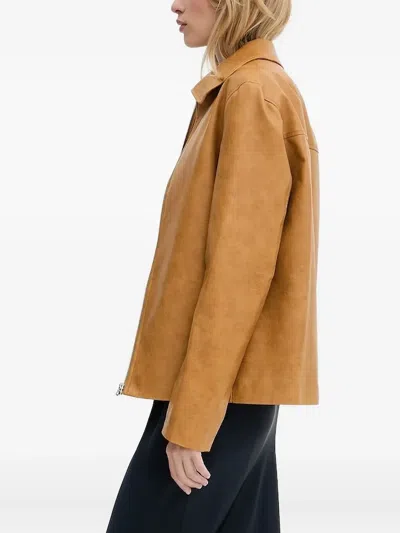 Rag & Bone Zip-front Jacket In Brown