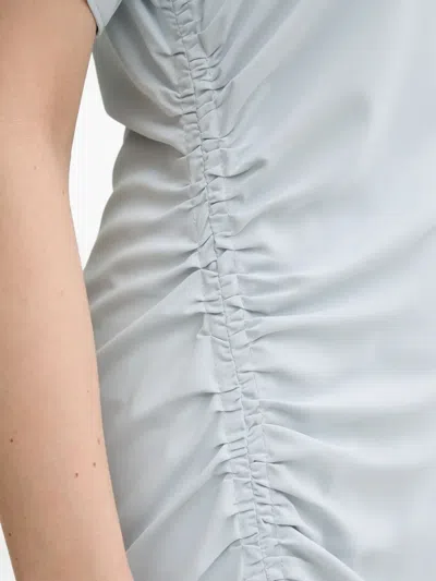 Samsoe & Samsoe Side-split Maxi Dress In Blue