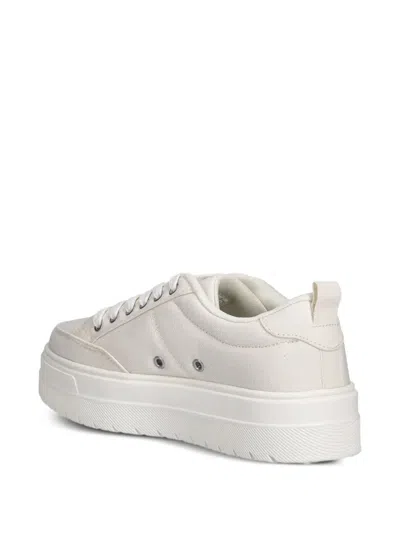 Hugo Boss Logo-embellished Platform Sneakers In White